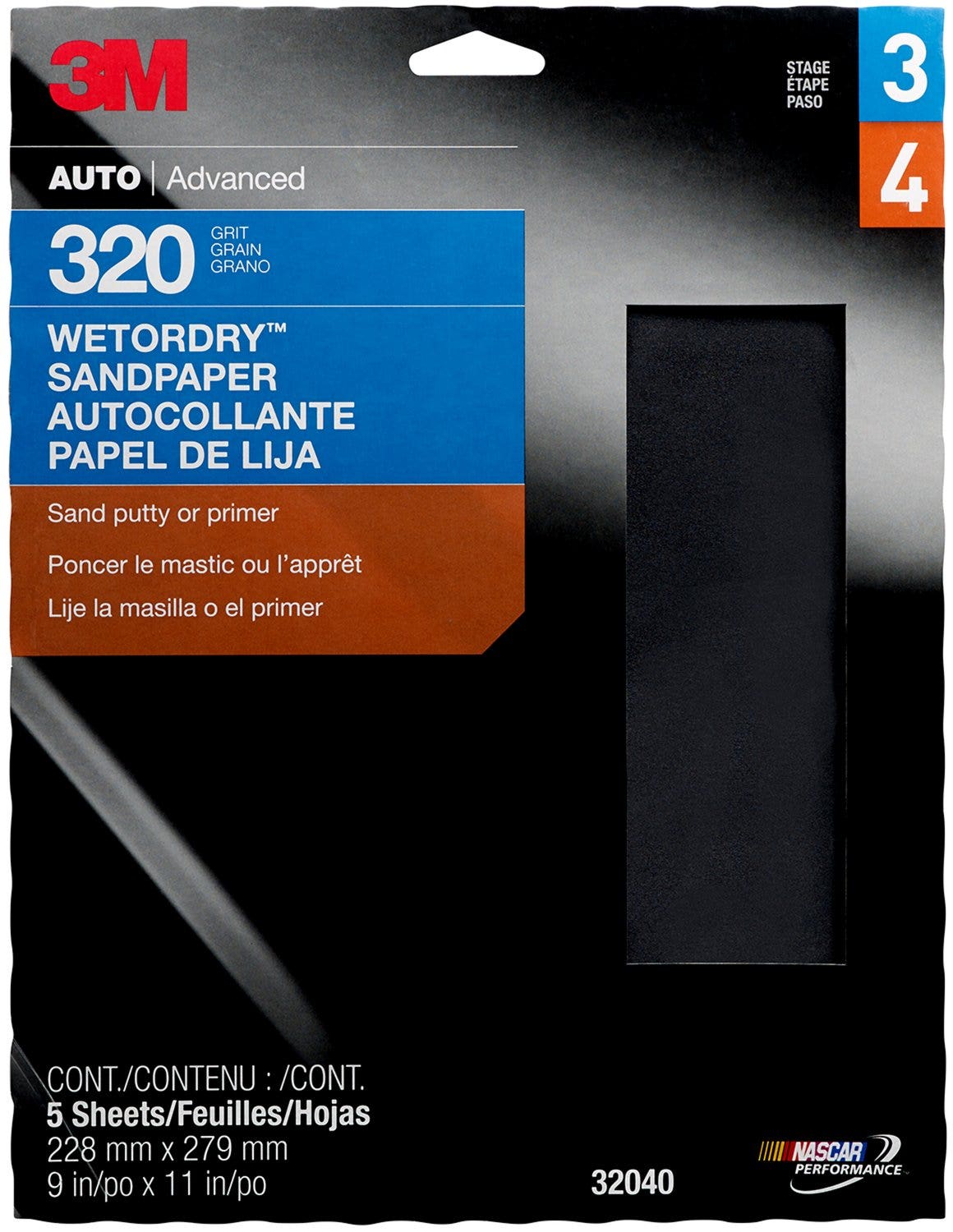 Imp Wetordry Sheet P320   Sandpaper Wetordry (Tm); Used For - Wet Sanding,