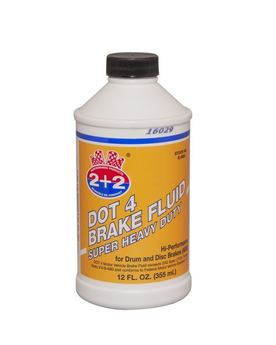 Berkebile Oil 2 + 2 B2900 Dot 4 Brake Fluid - 12 Oz. Berkebile Oil 2 + 2  Dot 4
