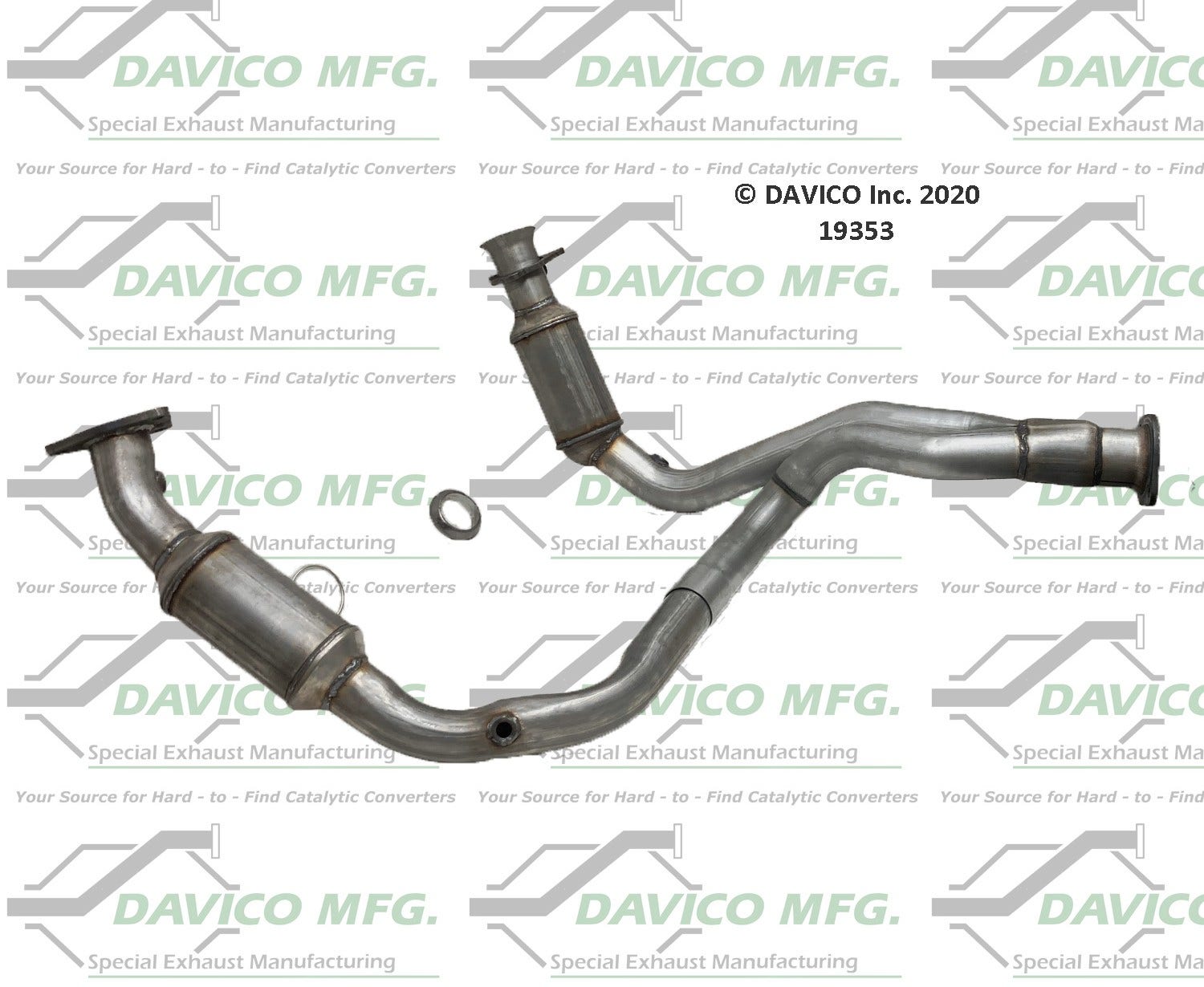 Davico Mfg Catalytic Converter P/N:19353  Catalytic Converter P/N: