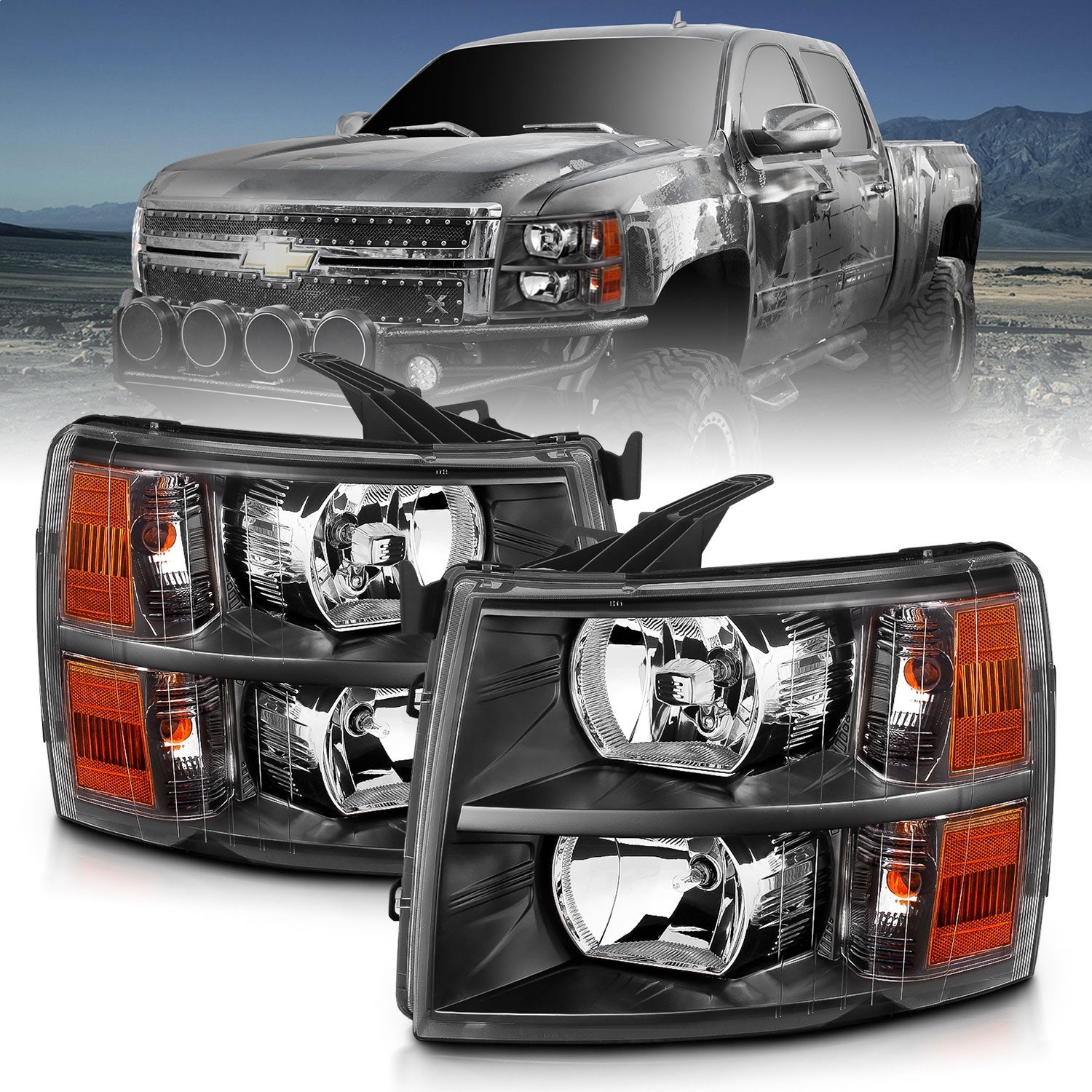Anzo Usa 111393 Crystal Headlight Set   Crystal Headlight Set