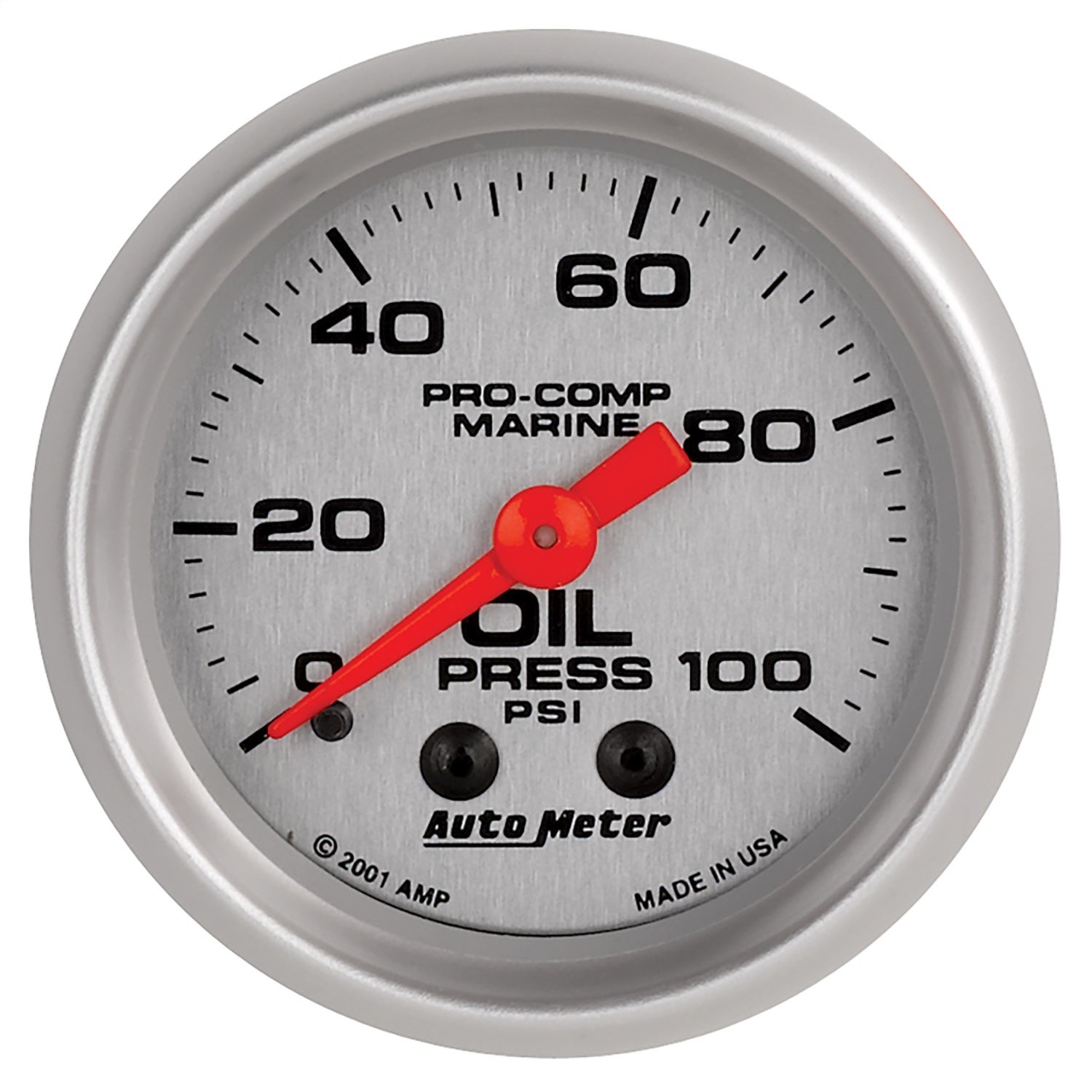 Autometer 200790-33 Marine Mechanical Oil Pressure Gauge   Marine Mechanical Oil
