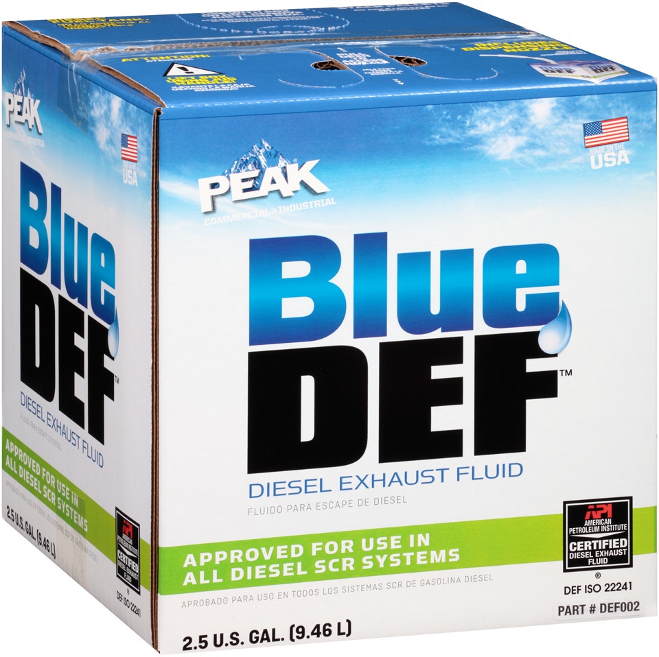 Bluedef Diesel Exhaust Fluid Synthetic Urea & Deionized Water 2.5 Gallon Jug