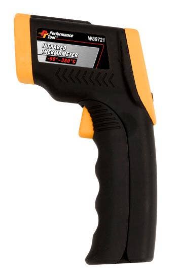 Performance Tool W89721 Non-Contact Digital Laser Infrared Thermometer, Orange