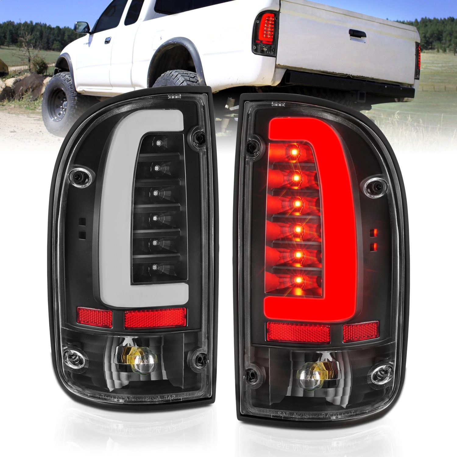 Anzo Usa 311353 Tail Light Assembly Fits 95-00 Tacoma   Tail Light Assembly Fits