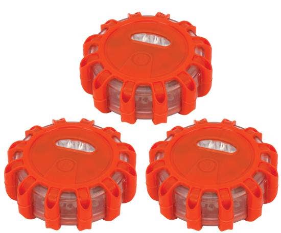 3-Pk Led Road Flares W/Bag 3-Pk Led Road Flares W/Bag