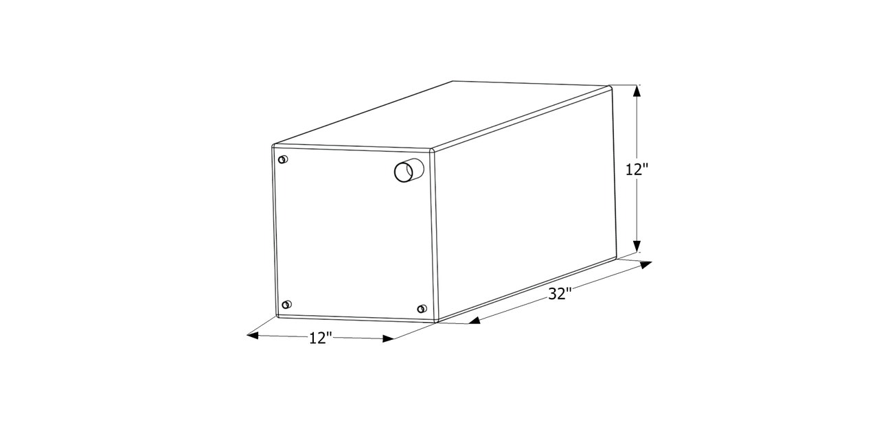 Fresh Water Tank  Wt2472  32X12x12 Fresh Water Tank  Wt2472  32X12x12