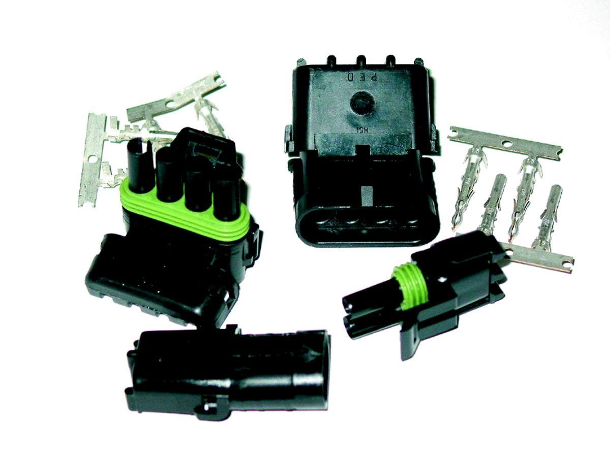 Painless Wiring 70402 2 Circuit Male/Female Weatherpack Kit   Wire Plug