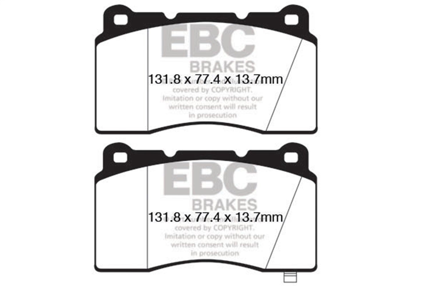 Ebc Brakes Dp52147ndx Bluestuff Ndx Full Race Brake Pads Fits Genesis Coupe