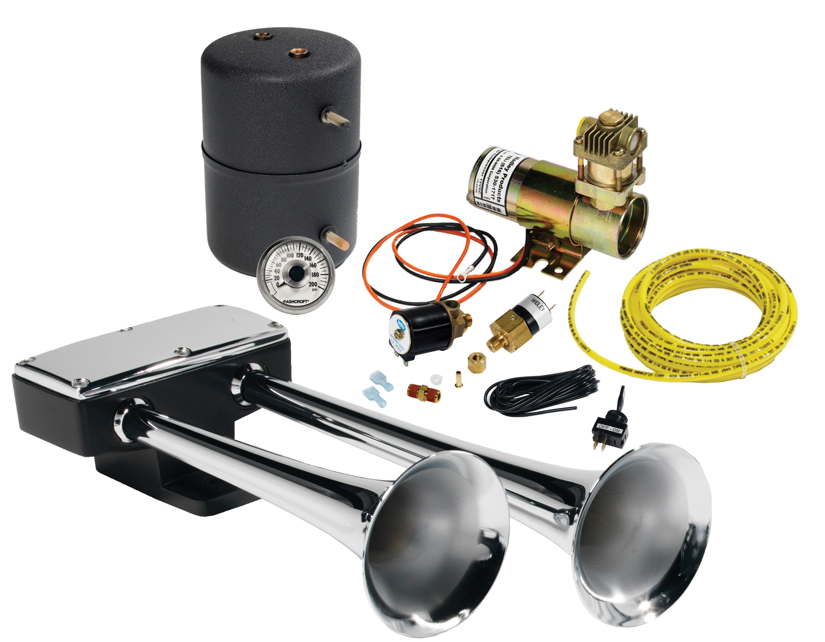 Hadley Horns H00961ea Bully Series Horn  Bully (R) Air Horn  High Tone Frequency