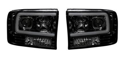 Recon 264192Bkc - Black/Smoke Led Dry Bar Halo Projector Headlights Recon  -