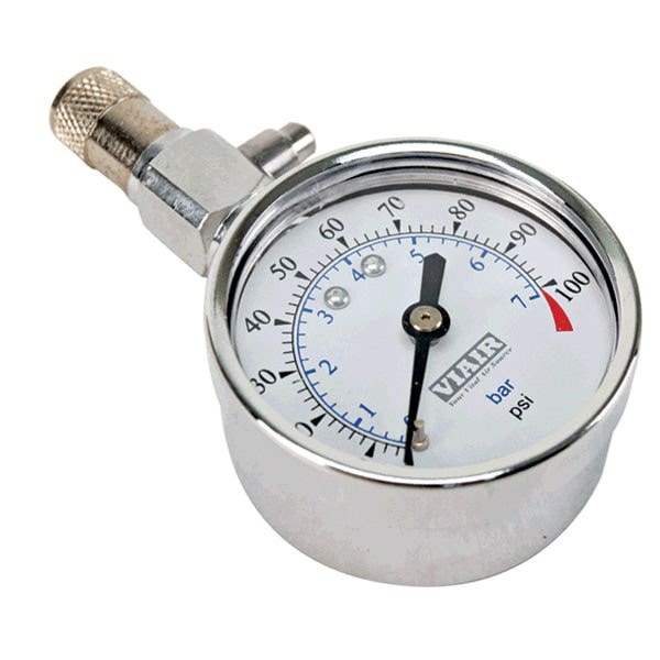 Viair 90058 2.0" (0 To 15 Psi) Tire Gauge With Boot  90058 2.0  (0 To 15 Psi)