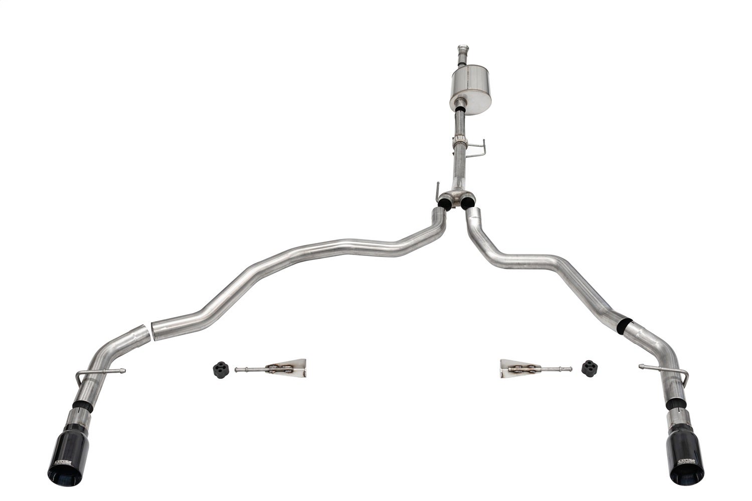 Corsa Performance 21167Blk Sport Cat-Back Exhaust System Fits 21-23 F-150