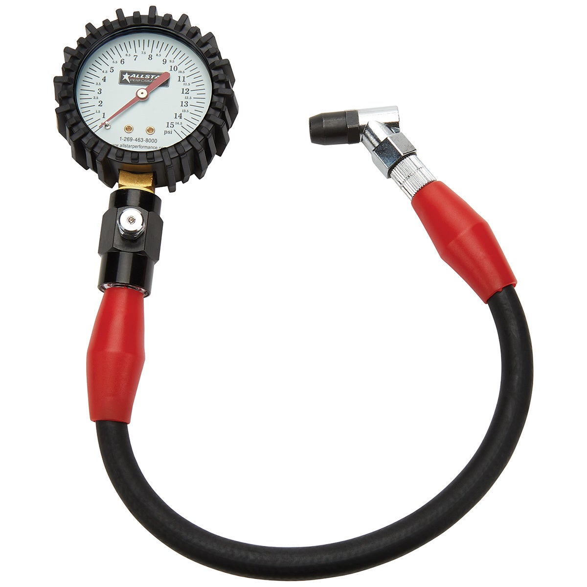 Tire Pressure Gauge 0-15 Psi 2-1/4In Glow Tire Pressure Gauge 0-15 Psi 2-1/4In