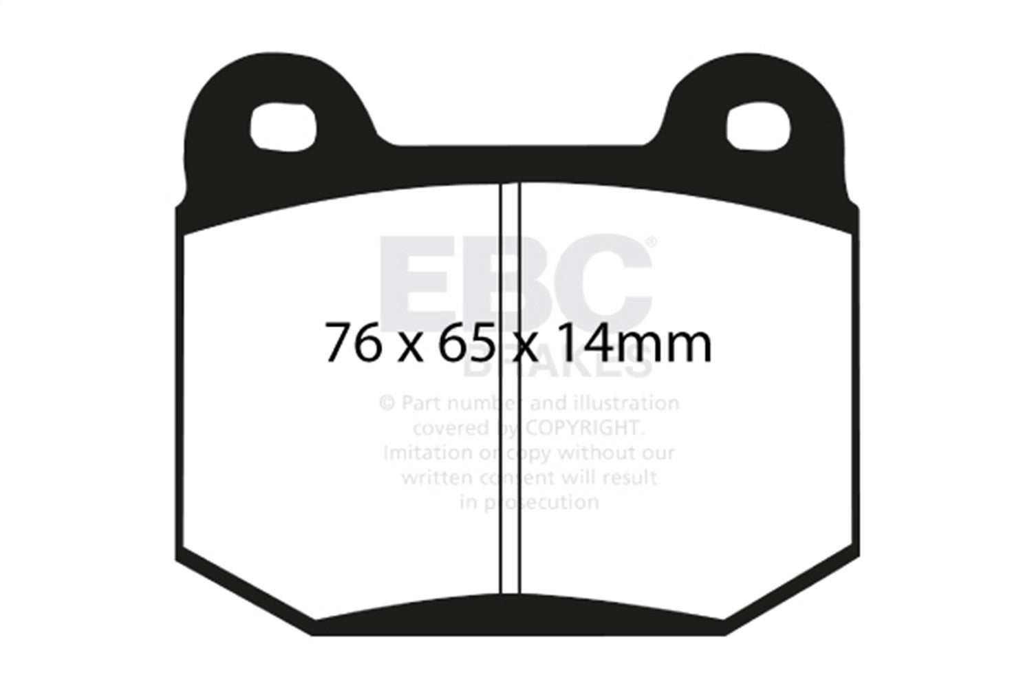 Ebc Brakes Dp51538ndx Bluestuff Ndx Full Race Brake Pads Fits 03-06 Lancer
