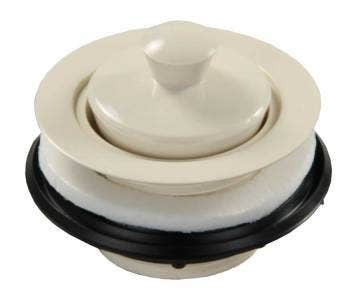 Jr Products 95115 Strainer With Pop-Up Stopper - Parchment   Sink Strainer;