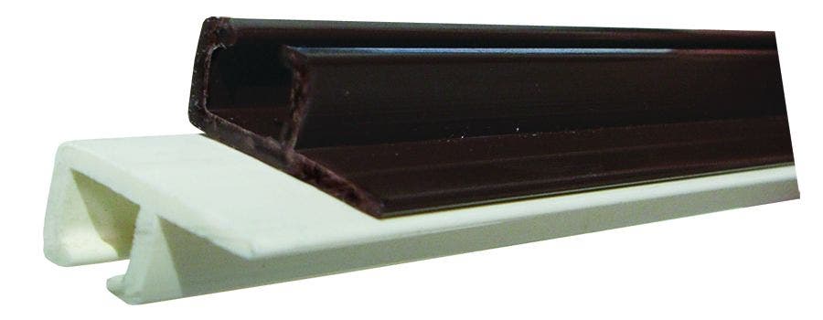Jr Products 80291 Ceiling Track - Type C, 96" - White   Interior Door Track;