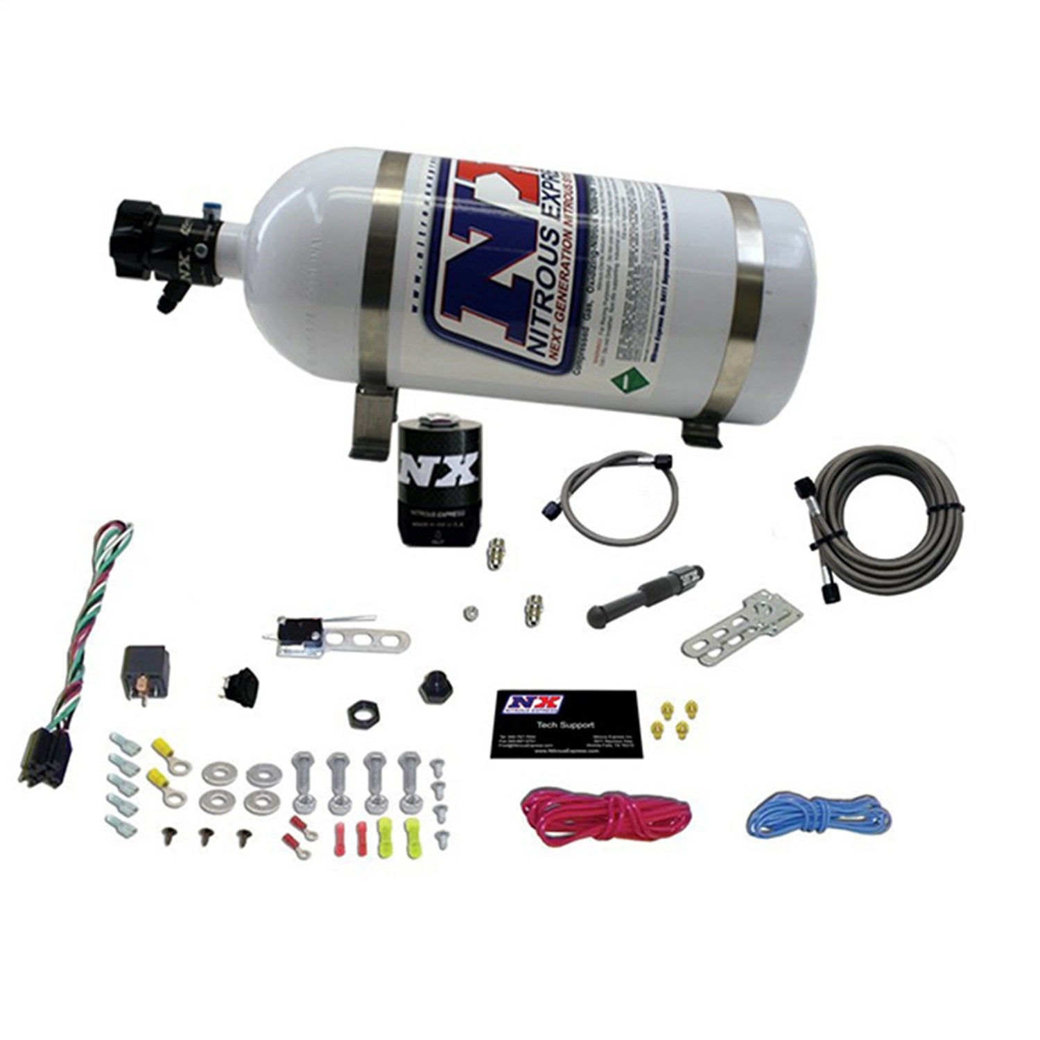 Nitrous Express 21000-10 Efi Dry Single Nozzle Nitrous System   Efi Dry Single