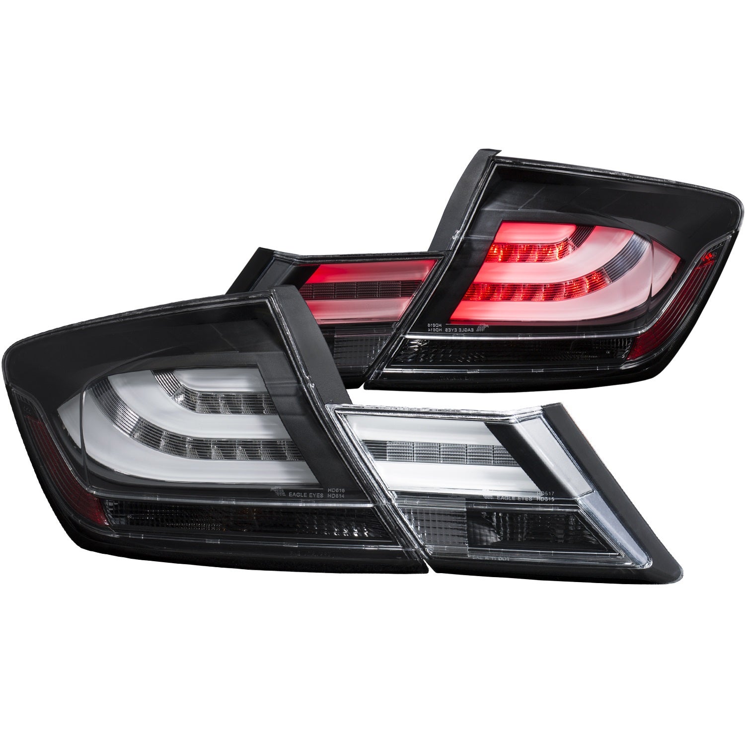 Anzo Usa 321323 Tail Light Assembly Fits 13-15 Civic   Tail Light Assembly Fits