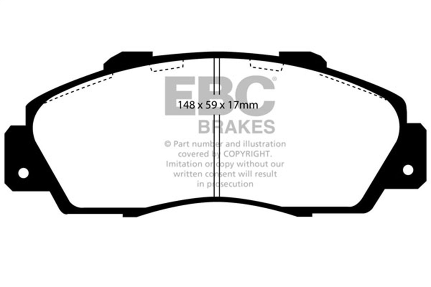 Ebc Brakes Dp4872r Yellowstuff Street And Track Brake Pads  Dp4781/2R Brake Pad