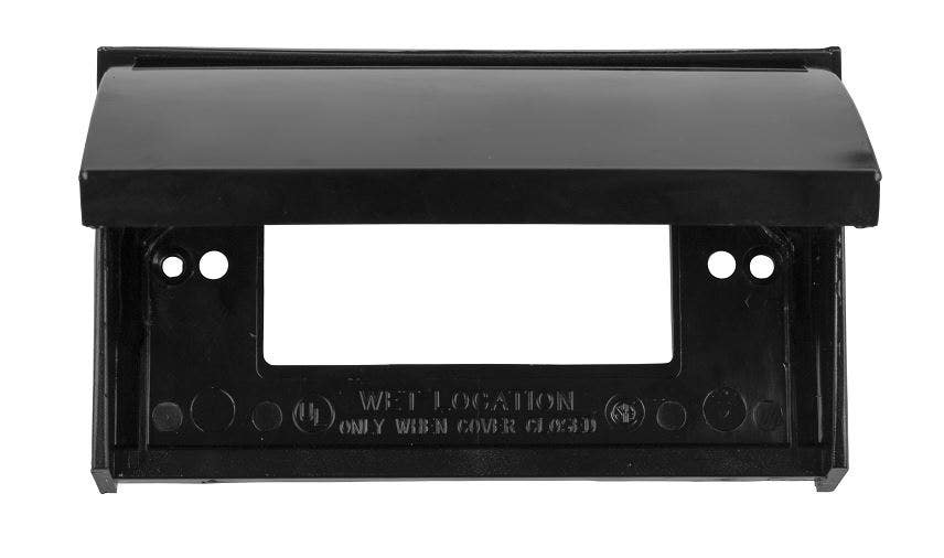 Jr Products 05-12215 Gfci Outlet Cover (Black),1 Pack   Receptacle Cover;