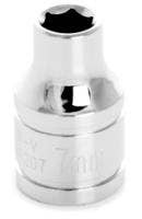 Performance Tool W38207 6-Point Socket, 3/8" Drive, 7Mm Socket  Type - Metric,