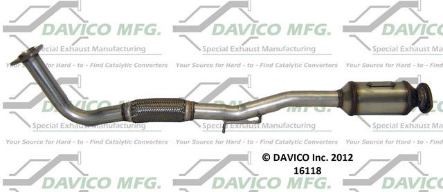Davico Mfg Catalytic Converter P/N:16118  Catalytic Converter P/N: