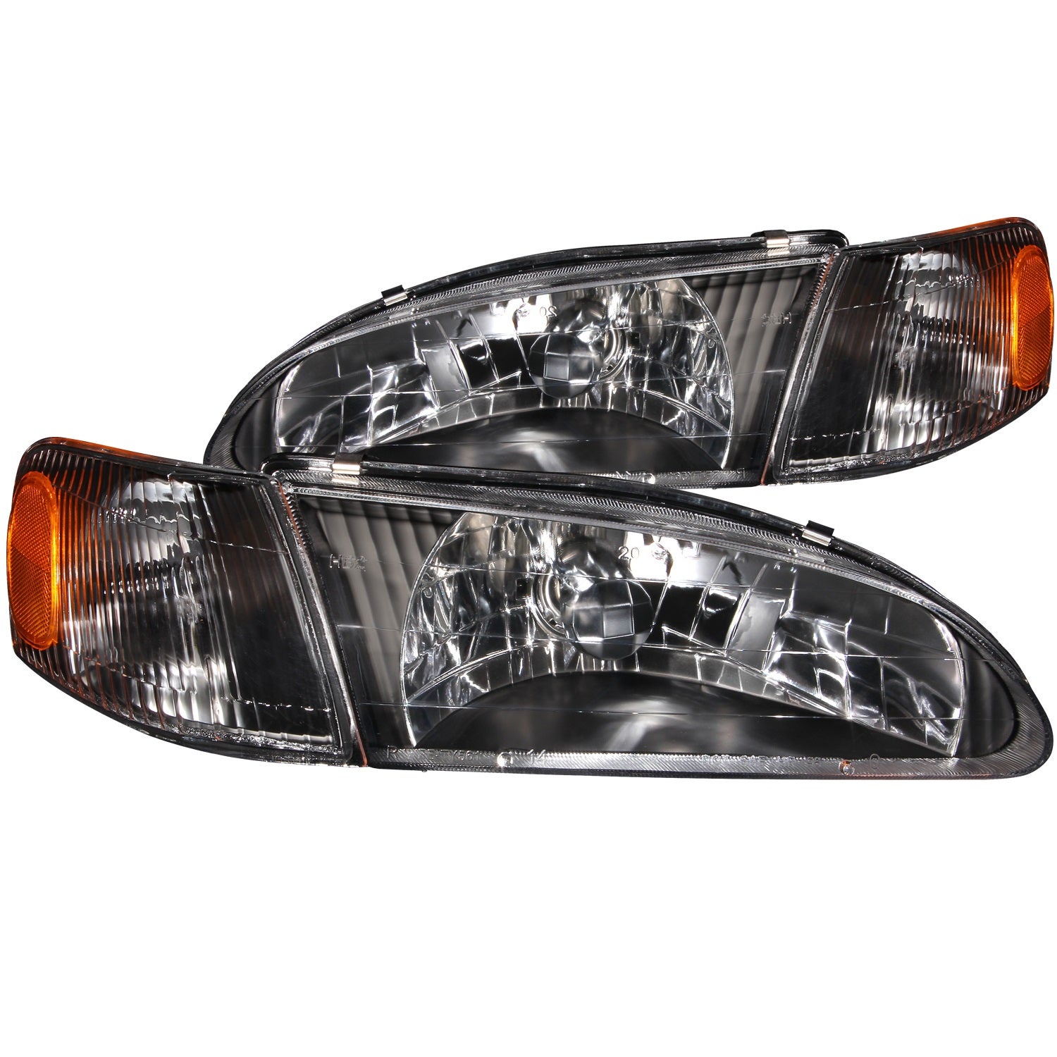 Anzo Usa 121131 Crystal Headlight Set Fits 98-00 Corolla   Crystal Headlight Set