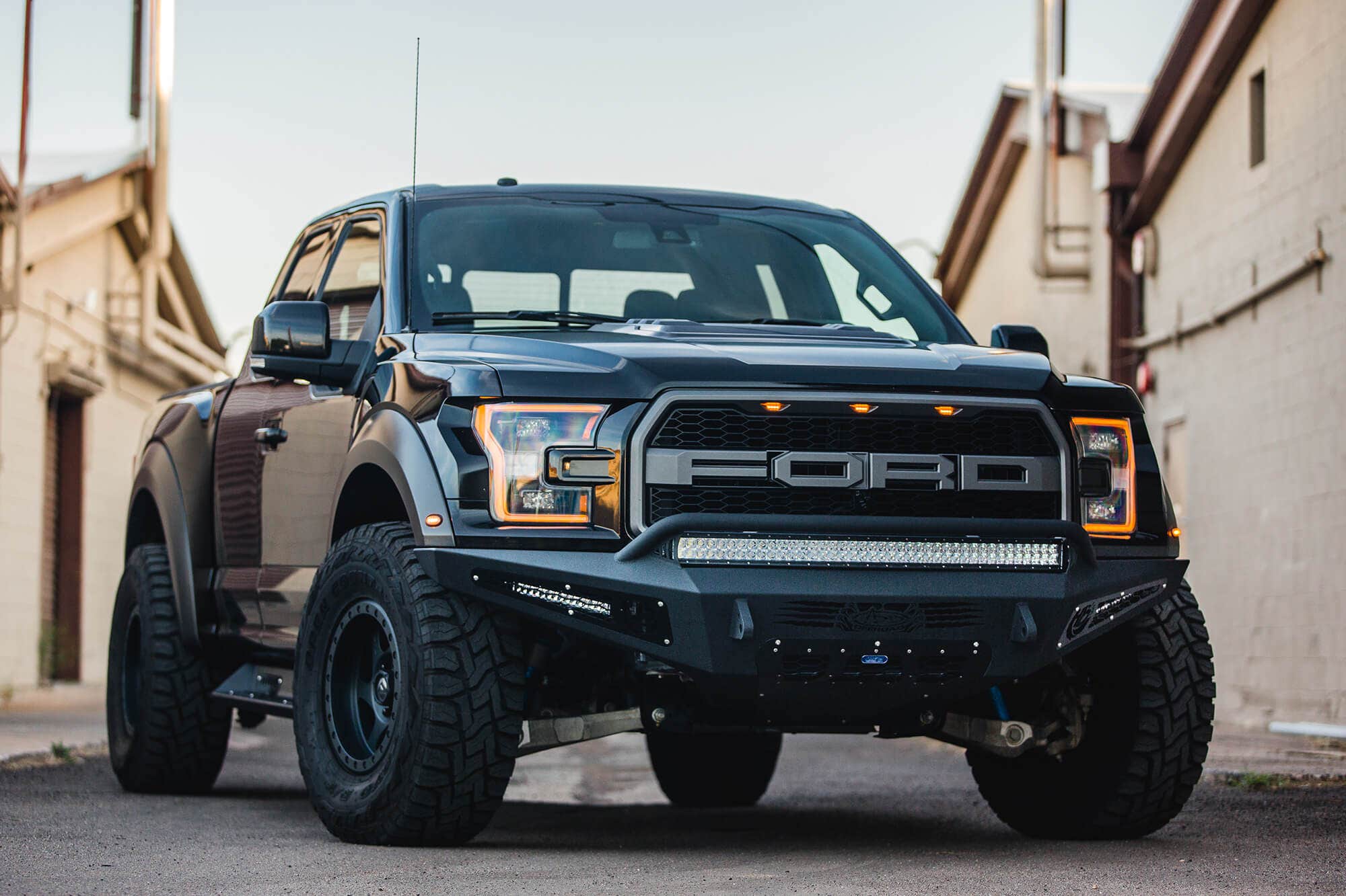 Addictive Desert Designs F117432860103 Honeybadger Front Bumper Fits 17-20 F-150