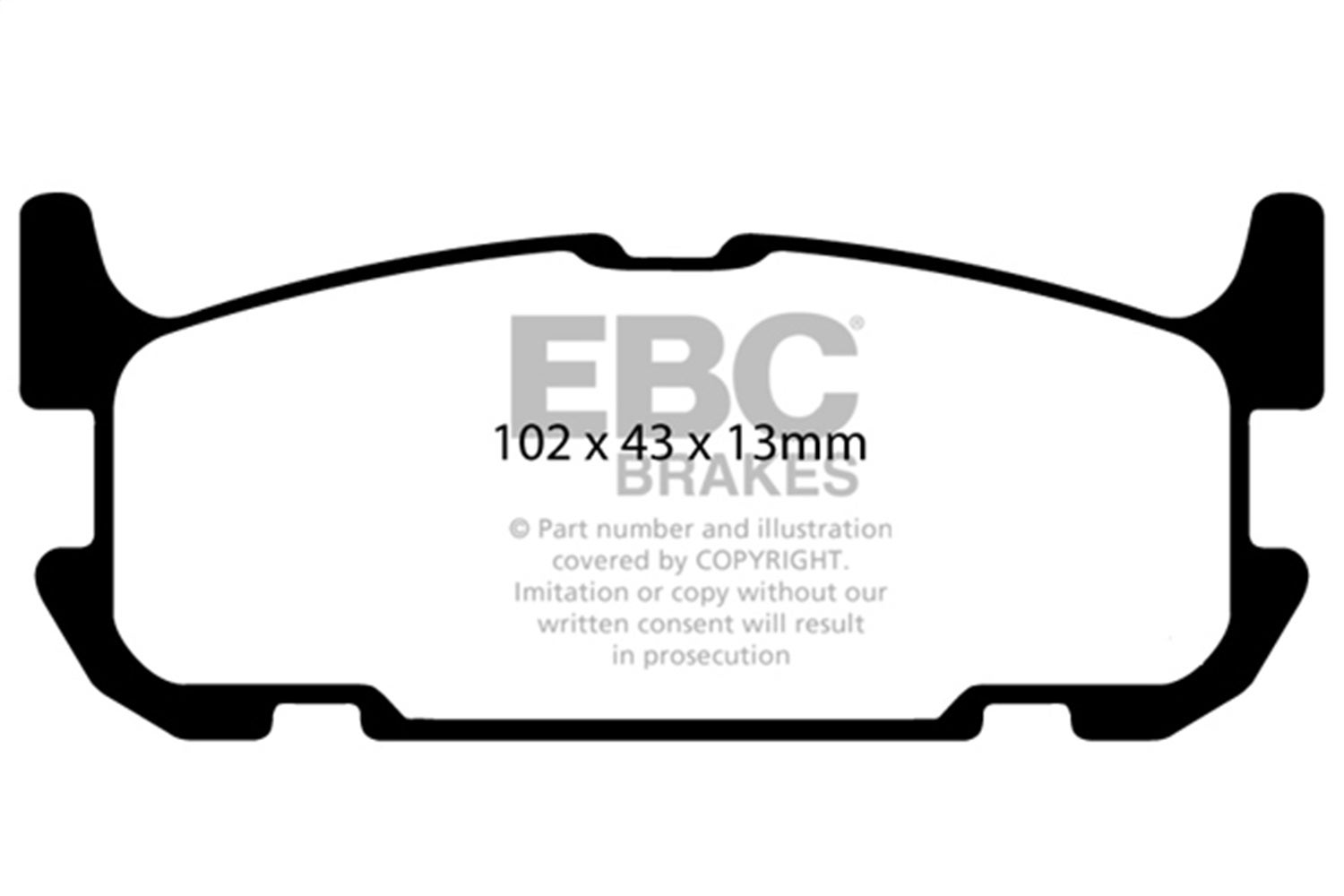 Ebc Brakes Dp41685r Yellowstuff Street And Track Brake Pads Fits 04-05 Miata