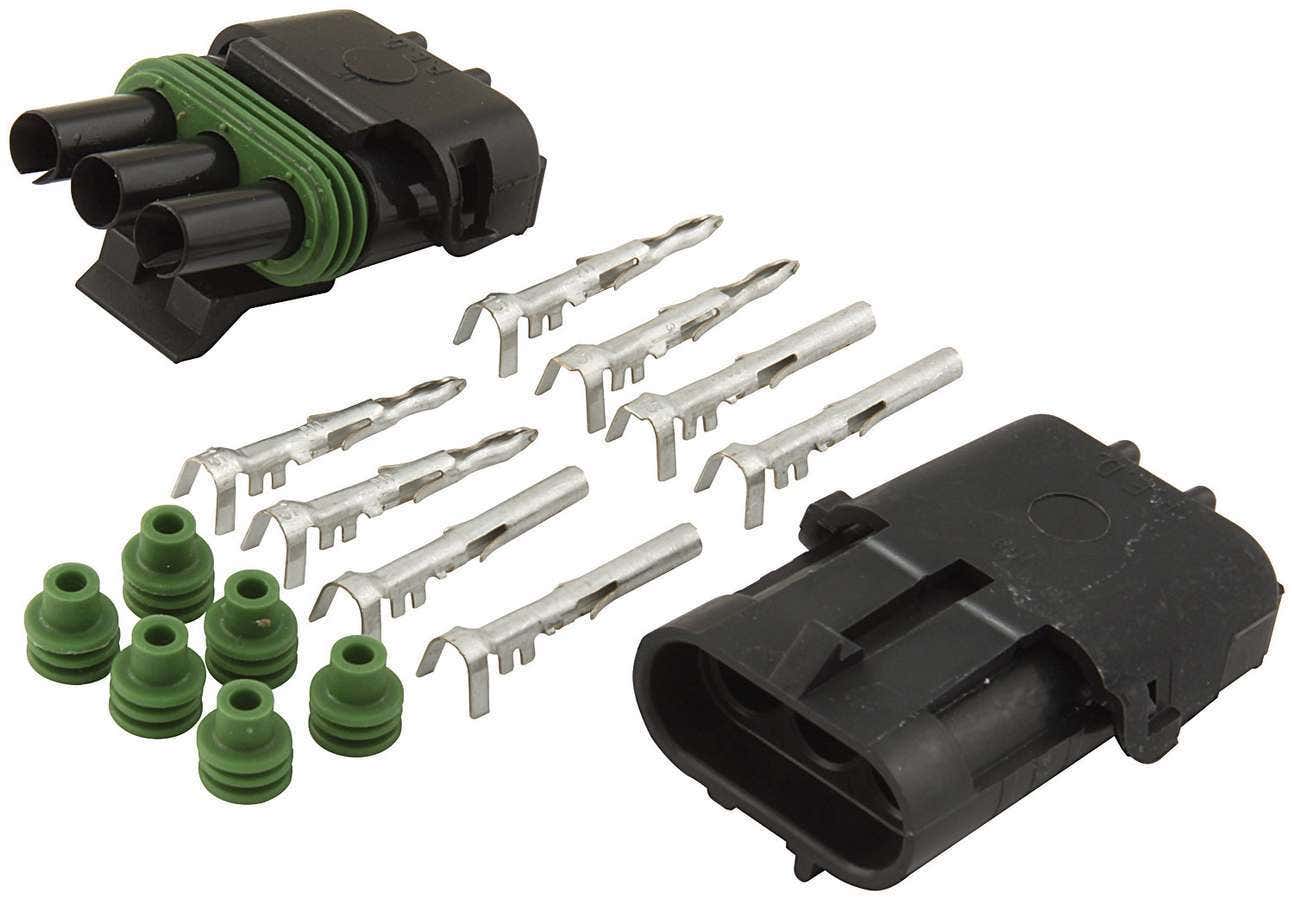 Allstar All76267 3-Wire Weather Pack Individual Connector Kit Allstar  3-Wire