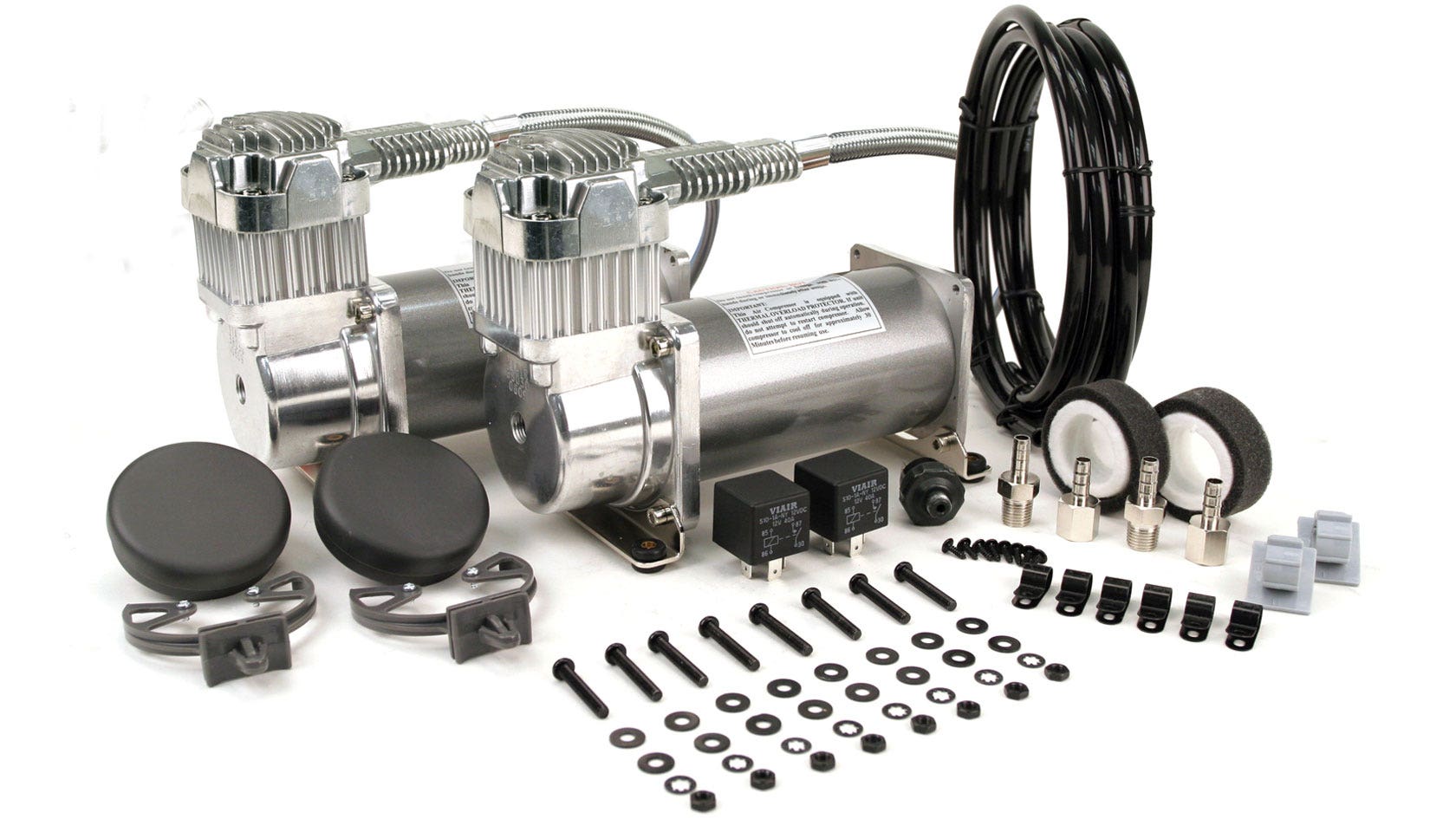 Viair 400C 150 Psi Dual Performance Value Pack - Chrome  400C 150 Psi Dual