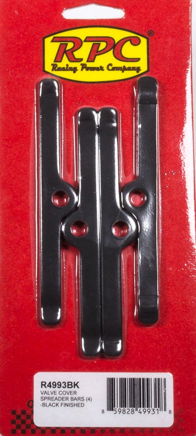 Racing Power R4993bk Black 4-3/4" Sbc Valve Cover Spreader Bar Racing Power