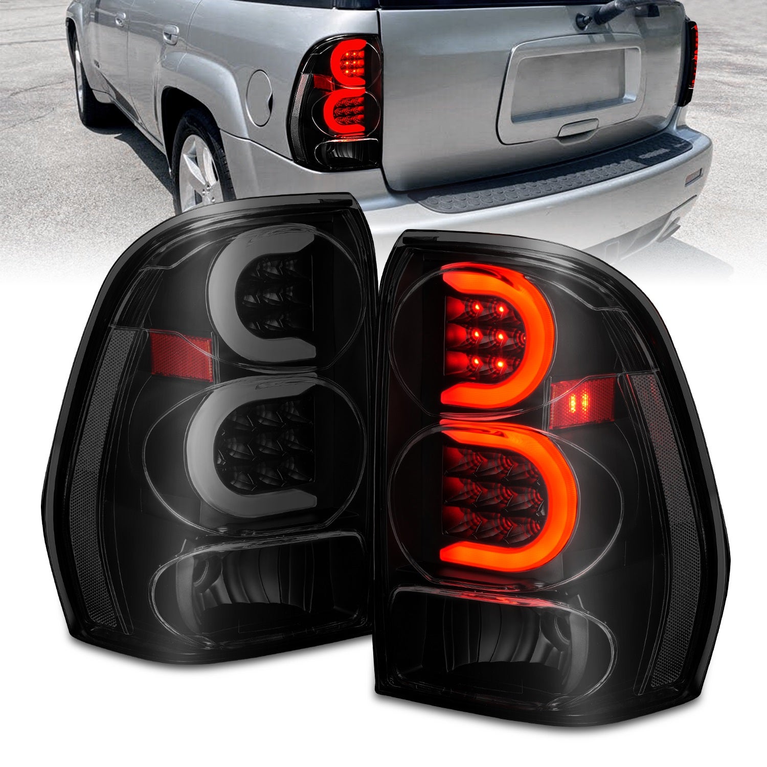Anzo Usa 311372 Tail Light Assembly Fits 02-09 Trailblazer   Tail Light Assembly