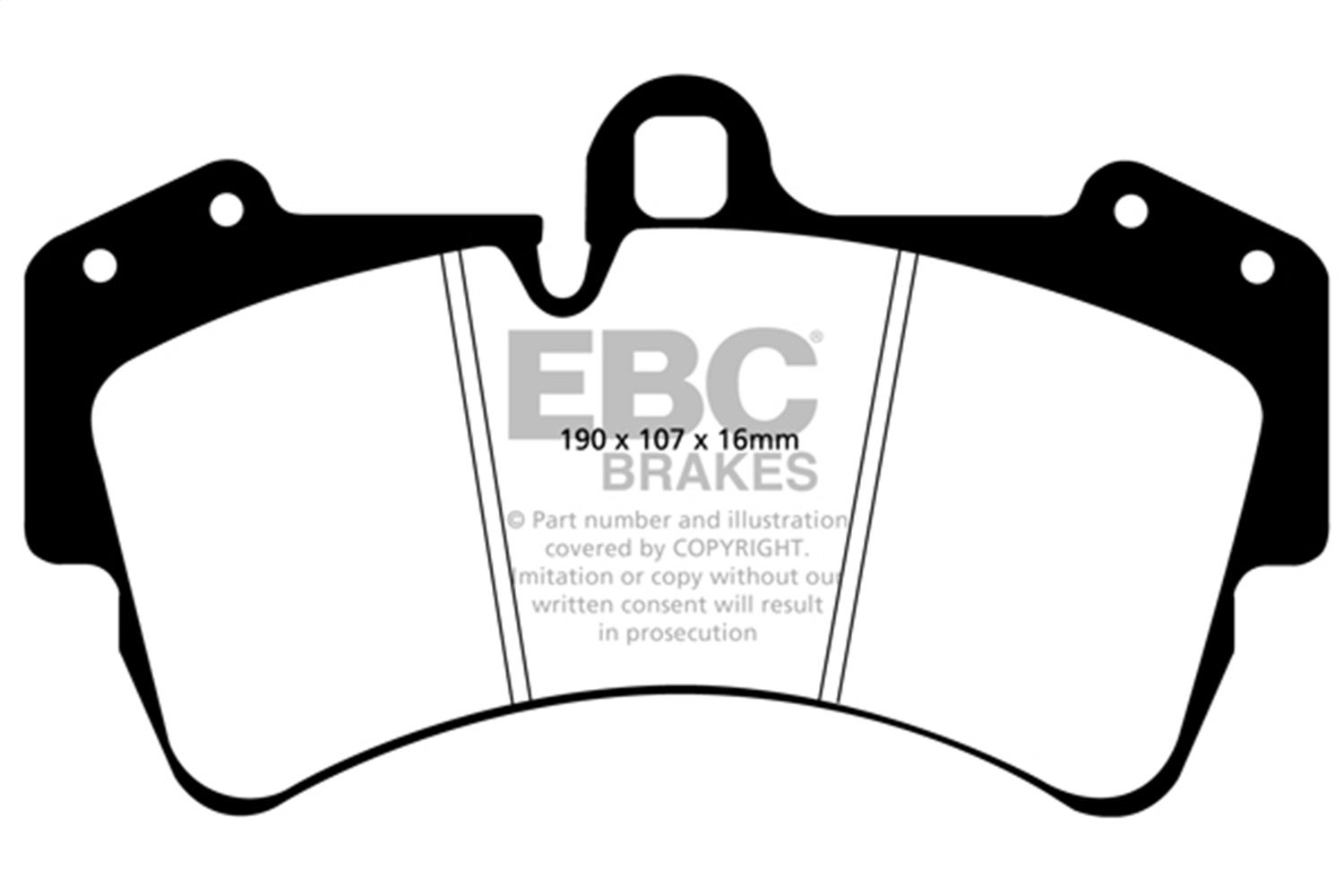 Ebc Brakes Ed91473 Truck/Suv Extra Duty Brake Pads Fits 03-17 Cayenne Q7 Touareg
