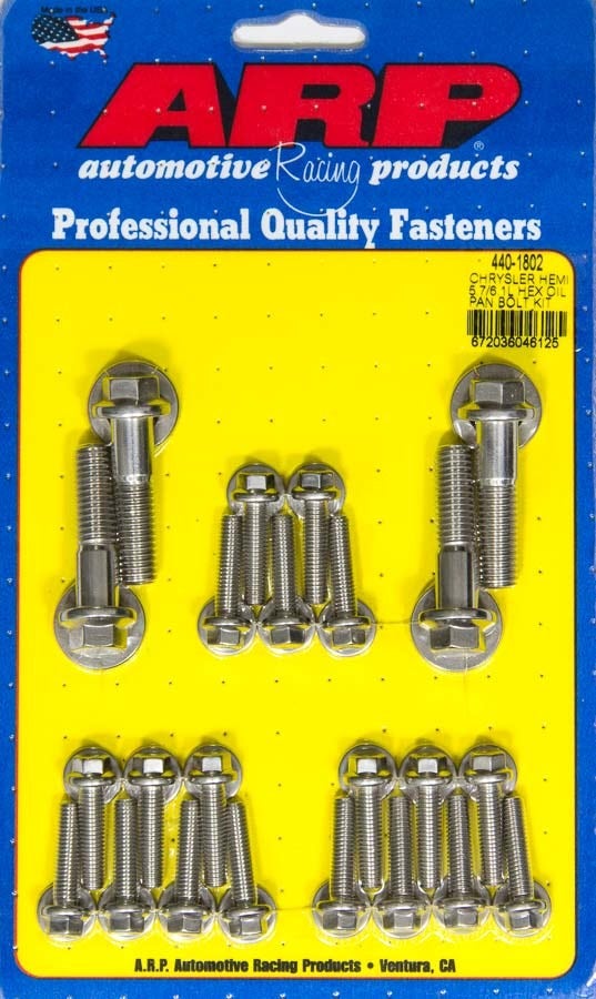 Arp 440-1802 Oil Pan Bolt Kit (Oil Pan 6Pt Mopar 5.7L/6.1L Hemi) Arp  Oil Pan