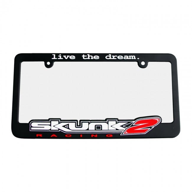 Skunk2 Racing 838-99-1450 Live The Dream License Plate Frame Skunk 2  License