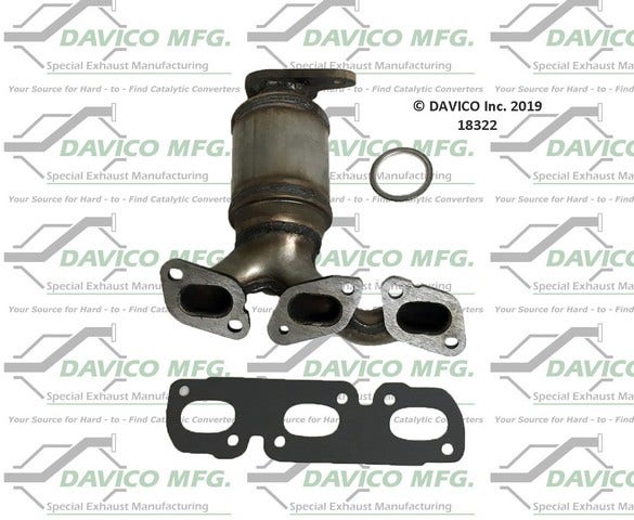 Davico Mfg Catalytic Converter P/N:18322  Catalytic Converter P/N: