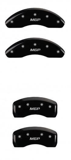 Mgp Caliper Covers 20220Smgpbk Black Powder Coat Finish Front And Rear Caliper