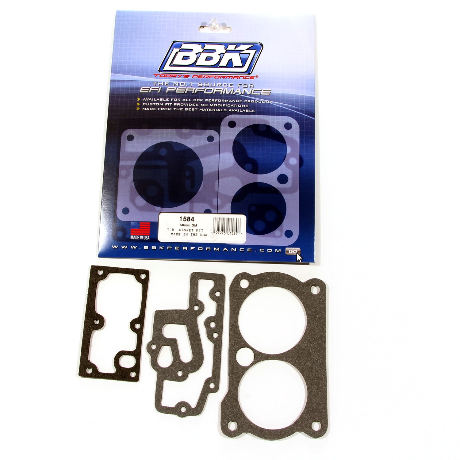 Bbk Performance 1584 Throttle Body Gasket Kit Bbk Performance  Throttle Body