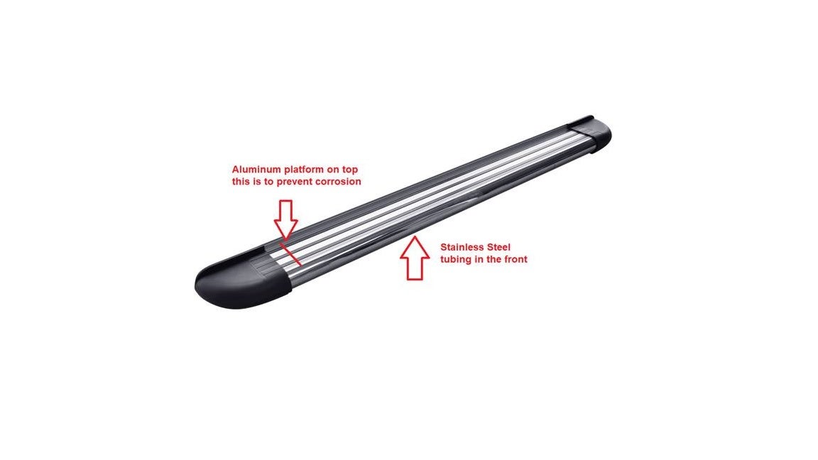 Romik 22353418 Stainless Steel Rb2-T Running Board For Ford Super Duty Super Cab
