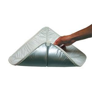 Adco 7172 18" Deluxe Solar Vent Cover (White Over Silver Color)   18  Deluxe