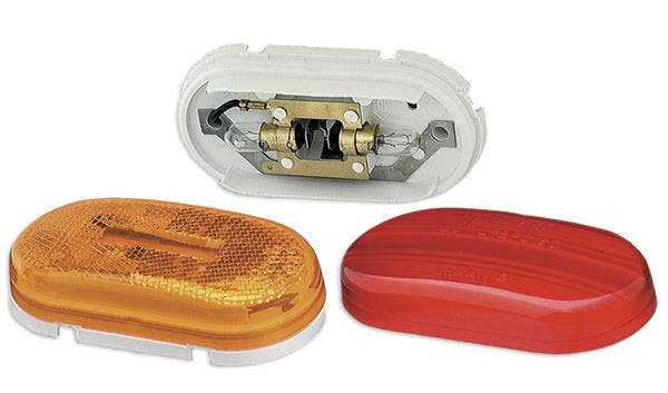 Grote Perlux 45262  Industries  Side Marker Light; Housing Color - White,