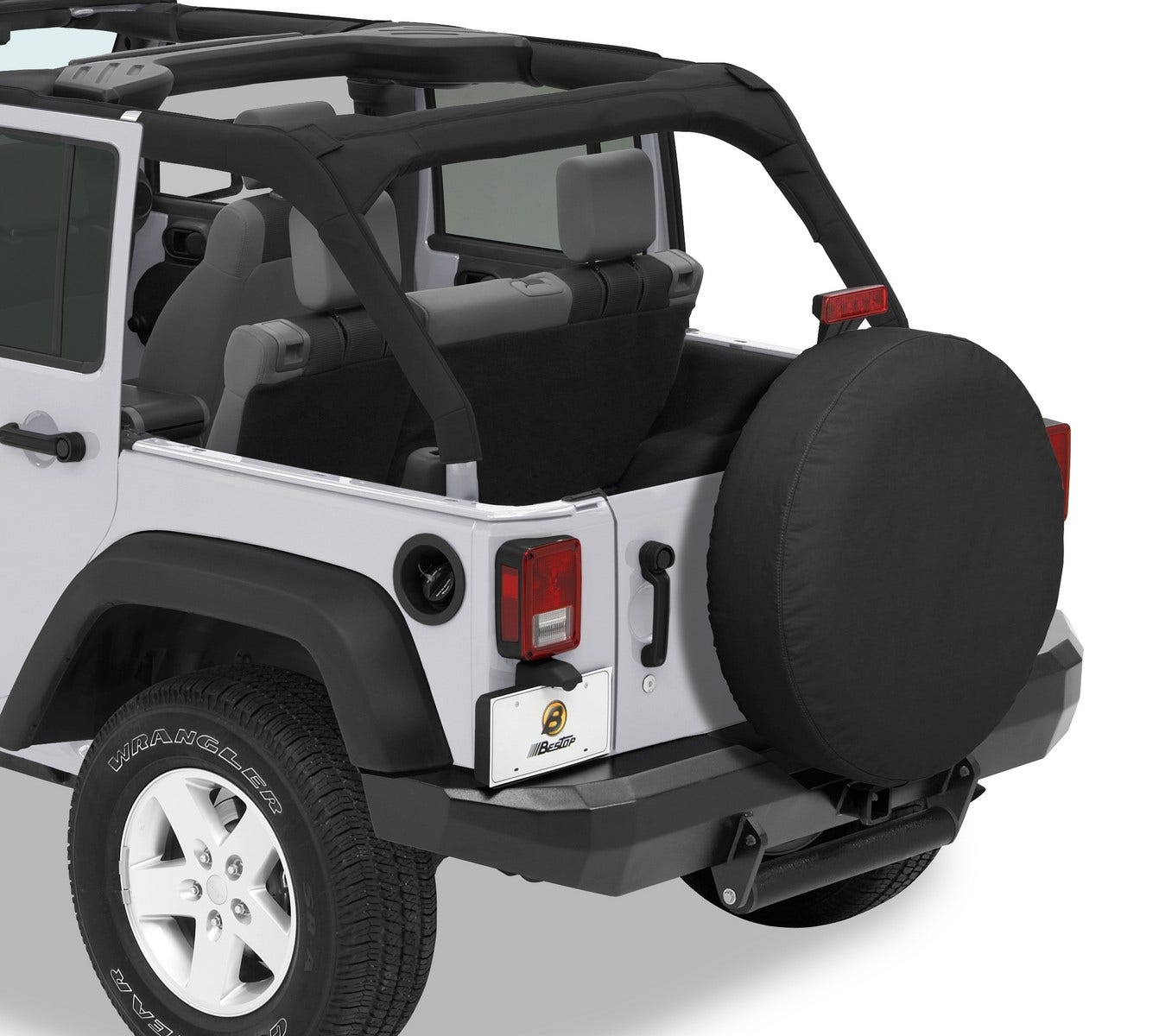 Bestop - 61032-35 - Tire Cover   Spare Tire Cover  Attachment Style -