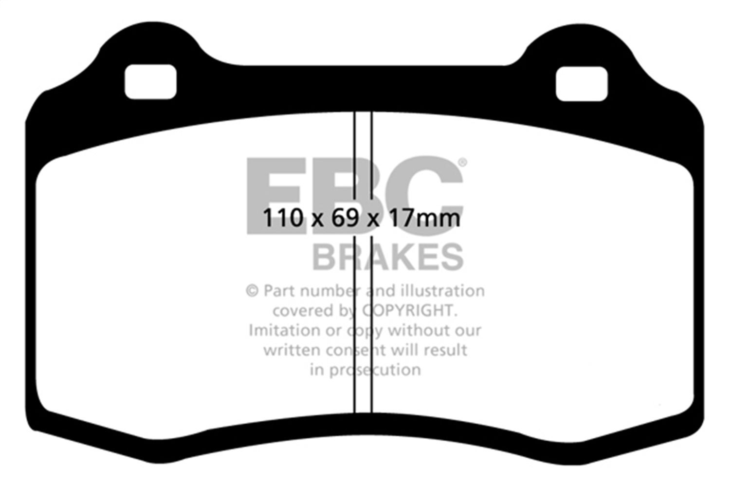 Ebc Brakes Dp41031r Yellowstuff Street And Track Brake Pads Fits 92-02 Viper