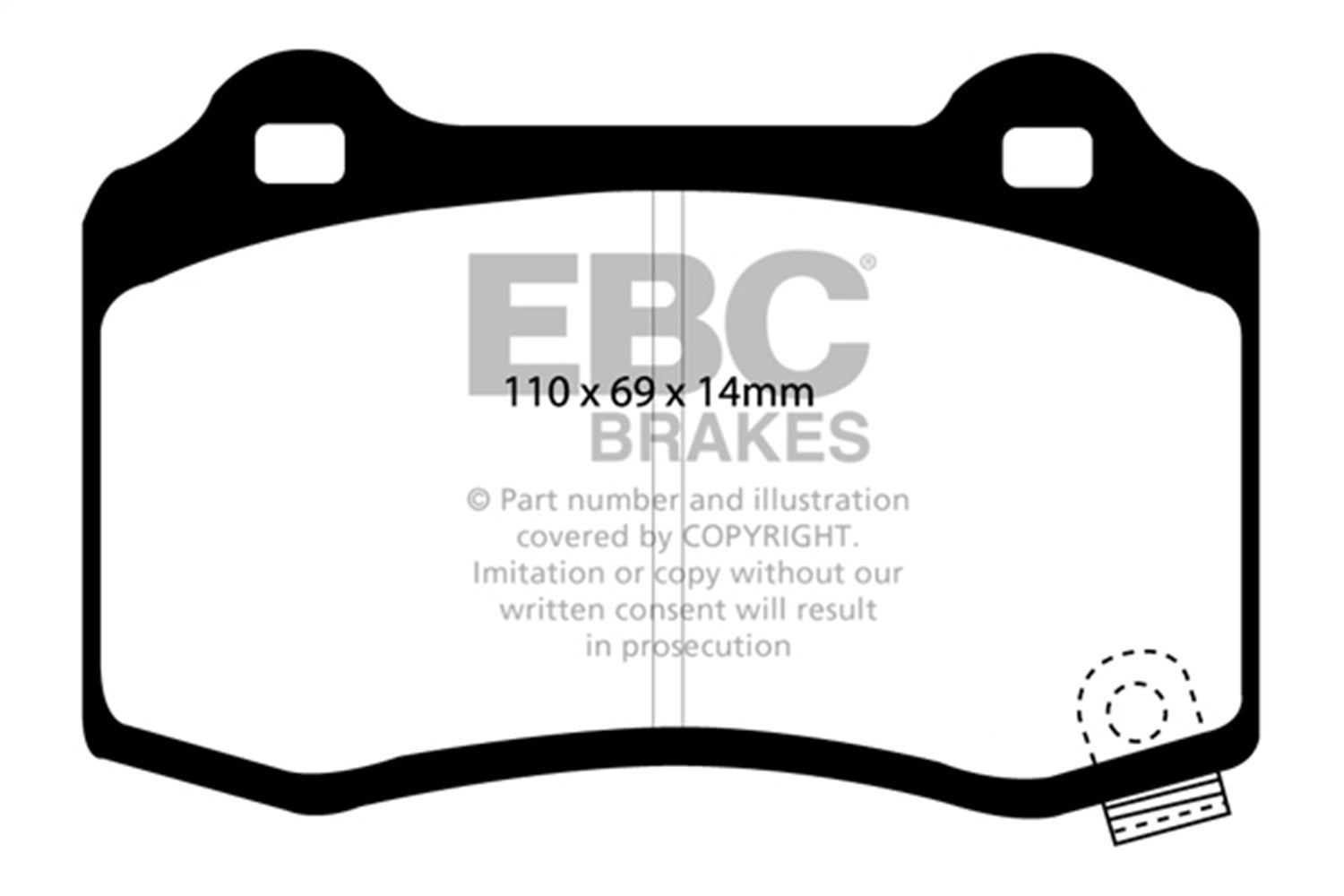 Ebc Brakes Dp51788ndx Bluestuff Ndx Full Race Brake Pads   Bluestuff Ndx Full