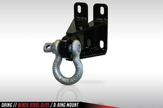 Fab Fours Qring-1 Elite Ranch D-Ring Mount   D-Ring Mount Black Steel Elite;