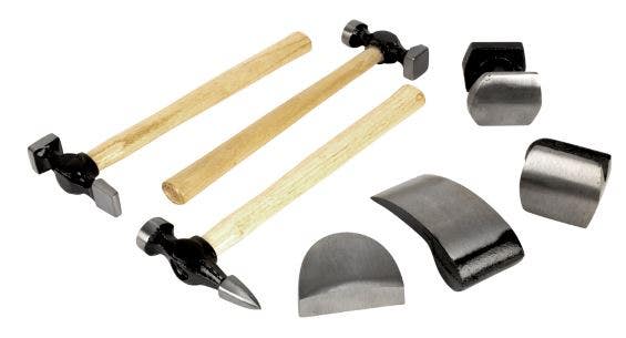 Performance Tool W1007db 7-Piece Auto Body Repair Kit With Carbon Steel Hammer