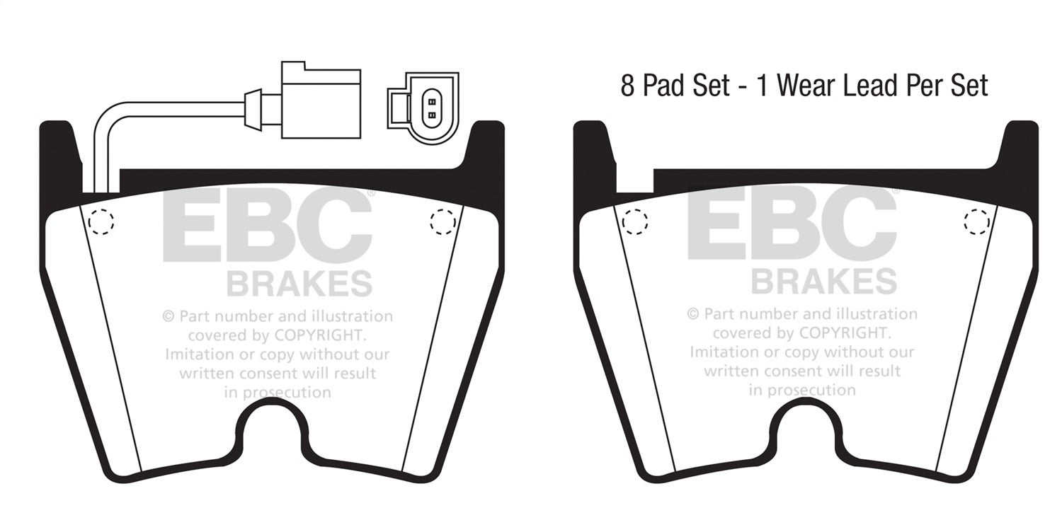 Ebc Brakes Dp31513/3C Redstuff Ceramic Low Dust Brake Pads   Redstuff Ceramic