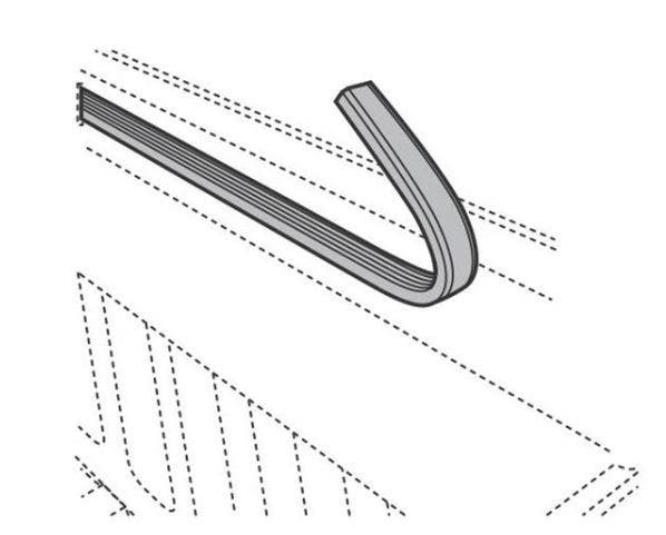 Bak Industries Parts-326A0004 Bulkhead Seal   Tonneau Cover Rail Seal;