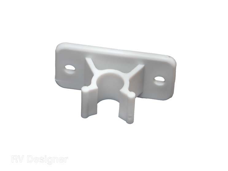 Rv Designer E242, Plastic Door Holder, Clip Only, White, 2 Per Pack, Entry Door